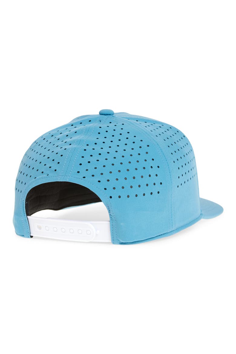 Wade Perforated Snapback Baseball Cap, Alternate, color, OCEAN