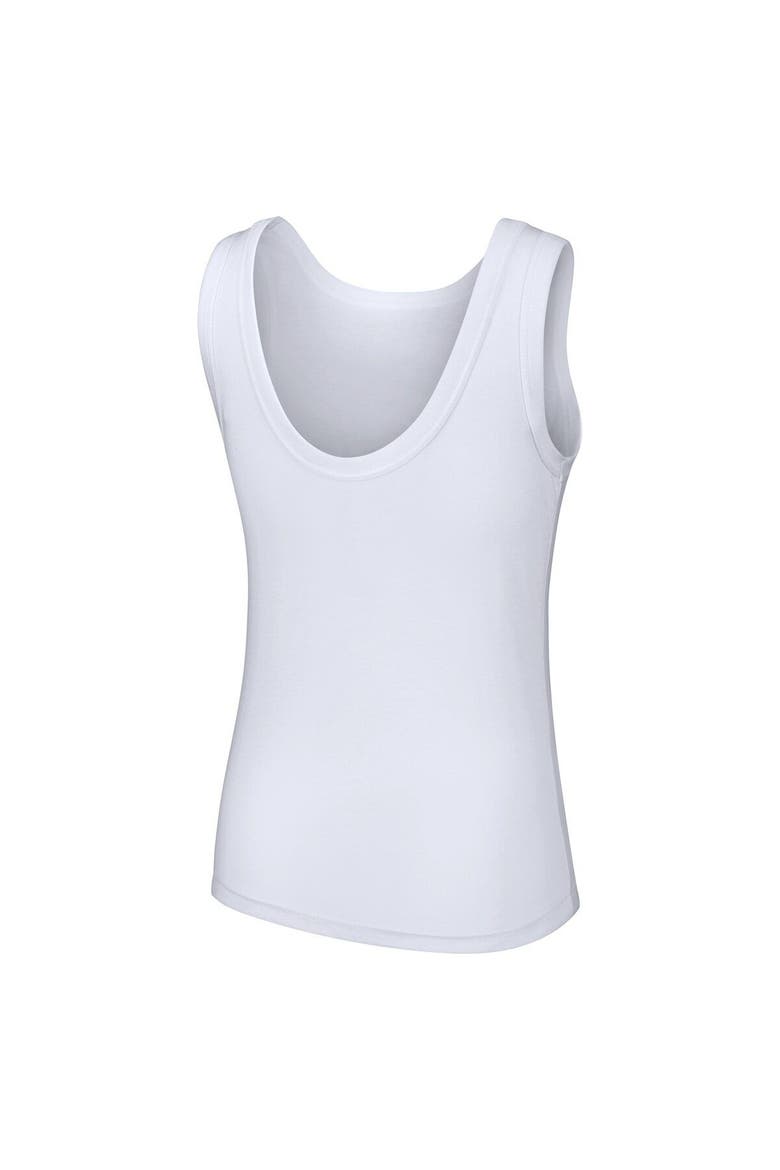 Women's Lusso Style  White Chicago Cubs Lindy Tank Top, Alternate, color, White