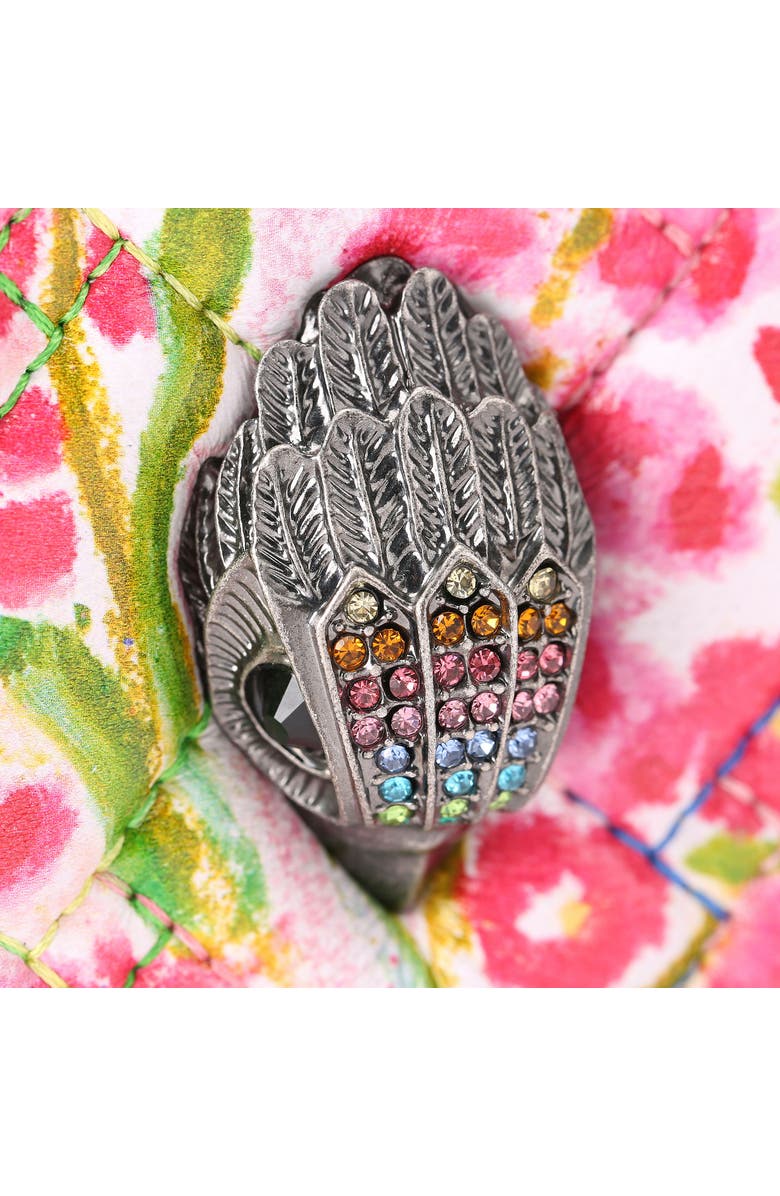 Kurt Geiger London Floral Couture Small Kensington Quilted Camera Bag, Alternate, color,