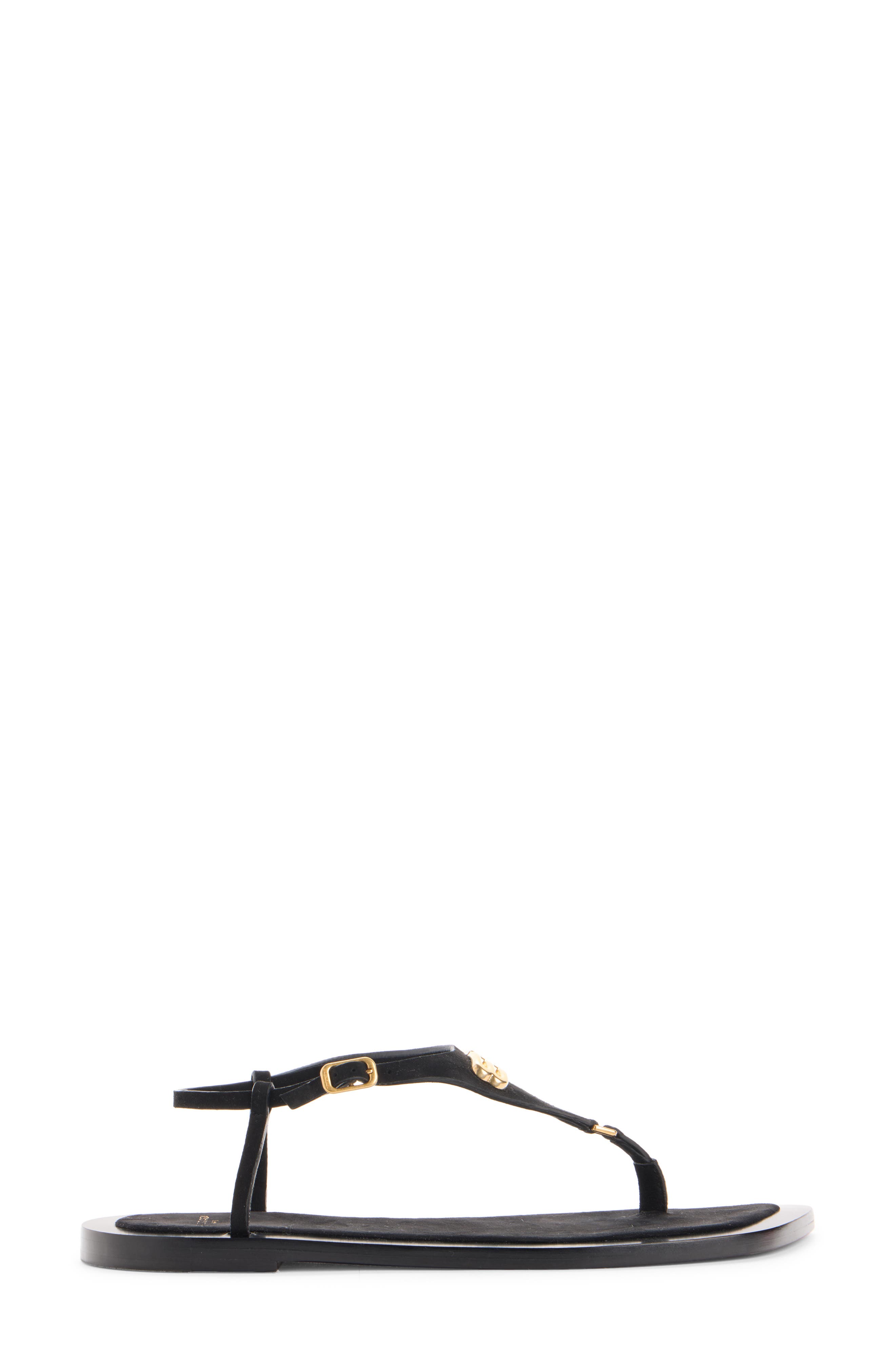 Balenciaga Riva Thong Sandal, Alternate, color, Black