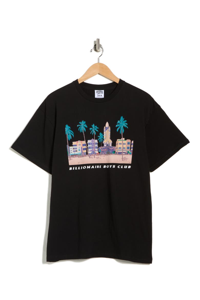 South Beach Graphic T-Shirt, Alternate, color, BLACK