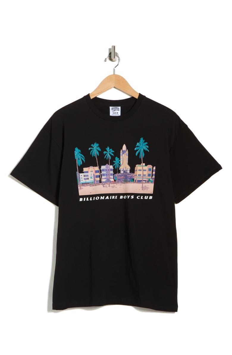Billionaire Boys Club South Beach Graphic T-Shirt, Alternate, color, Black