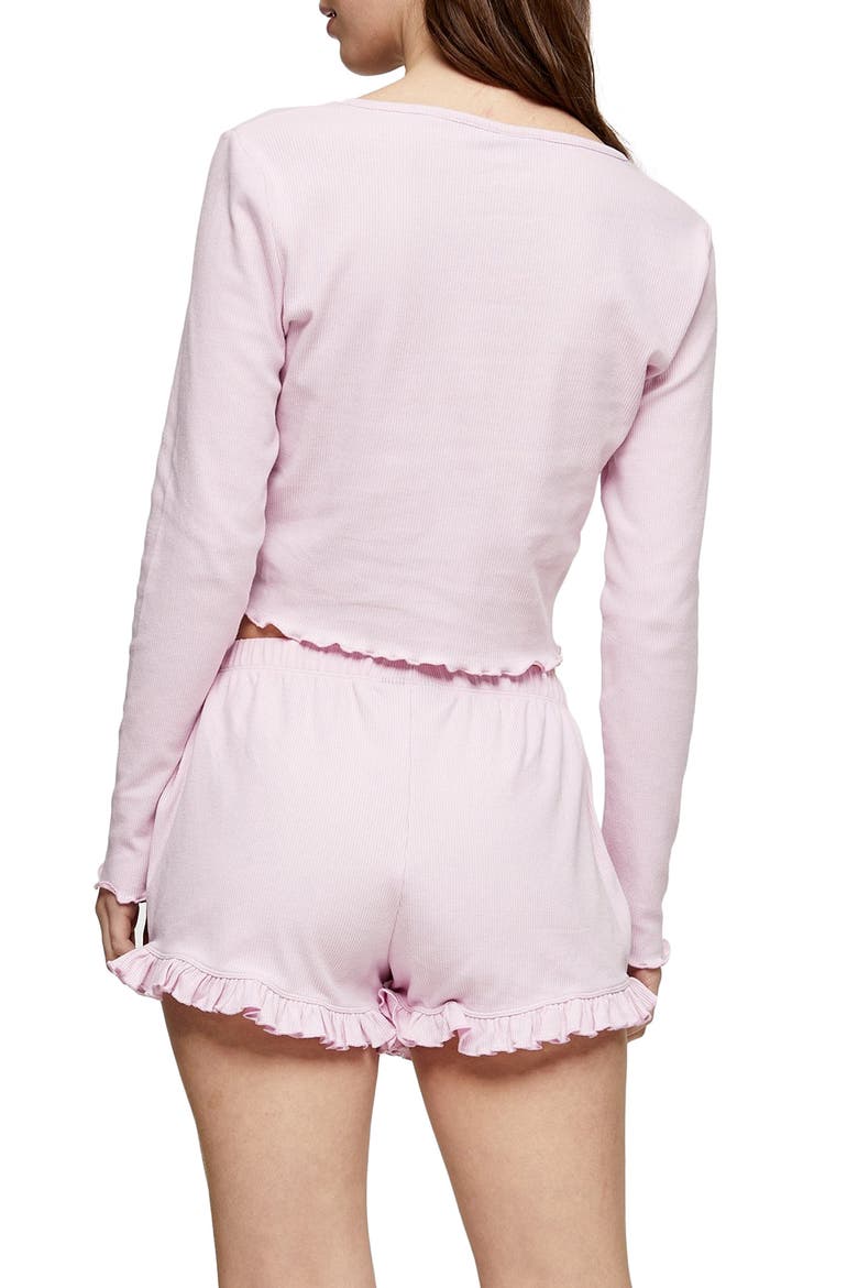Honey Thermal Short Pajamas, Alternate, color, PINK