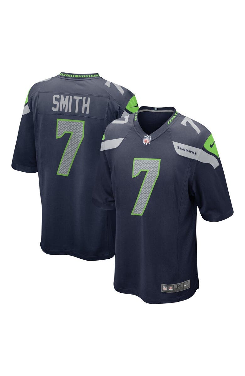 Nike Men's Nike Geno Smith College Navy Seattle Seahawks Game Jersey, Main, color,