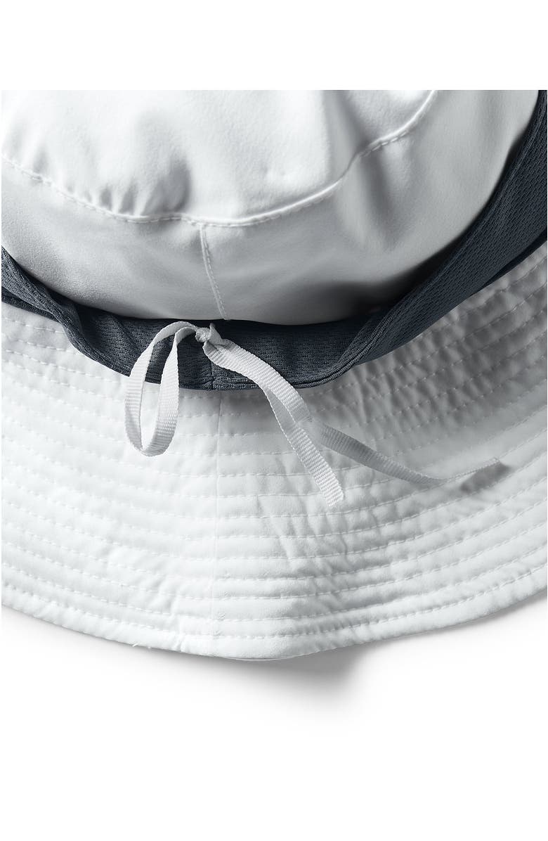 Lands' End Facesaver UPF 50 Active Wide Brim Sun Hat, Alternate, color, White