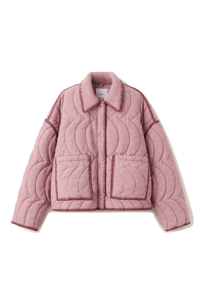 Quilted Jacket, Alternate, color, PINK
