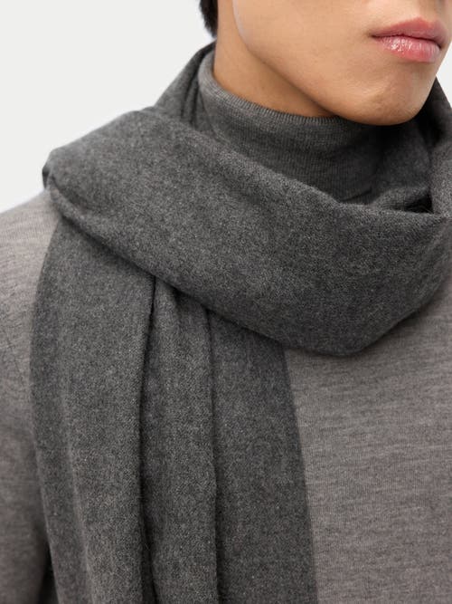 Gobi Mongolian Cashmere Cashmere Twill Shawl In Gray