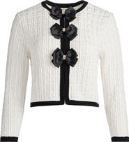 Alice + Olivia Akira Bow Cardigan