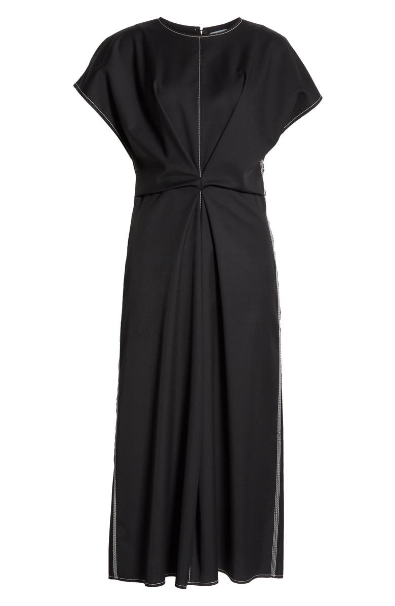 Loewe Inverted Tuck Draped Dress, Alternate, color,