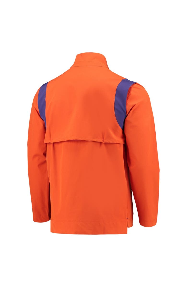 Nike Men's Nike Orange Clemson Tigers 2021 Team Coach Quarter-Zip Jacket, Alternate, color, 
