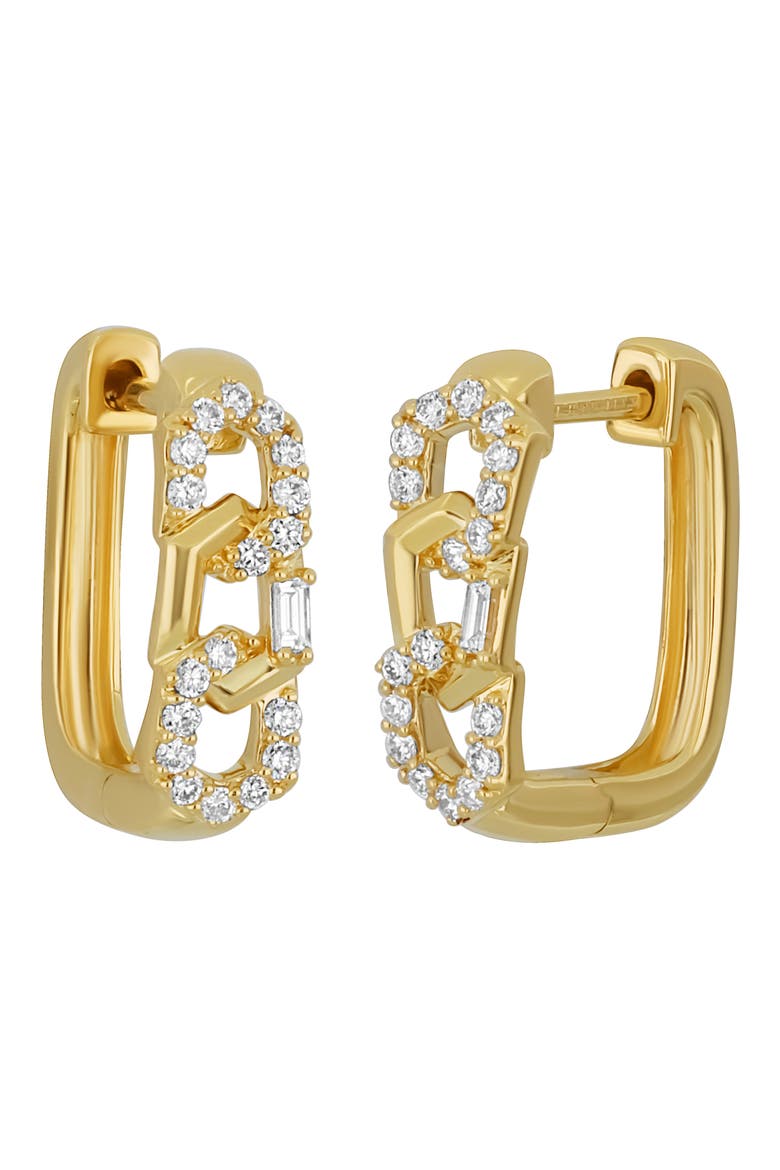 Varda Diamond Hoop Earrings (Nordstrom Exclusive), Main, color, 18K YELLOW GOLD