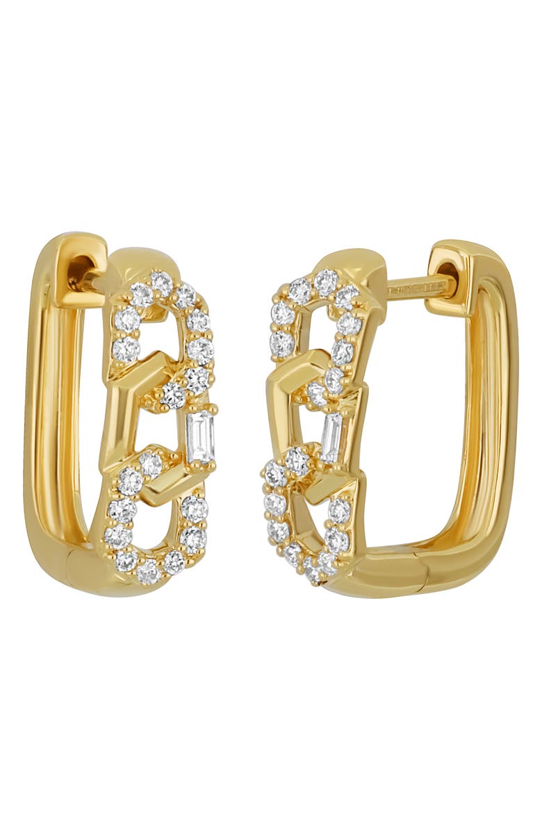 Bony Levy Varda Diamond Hoop Earrings, Main, color, 18K Yellow Gold