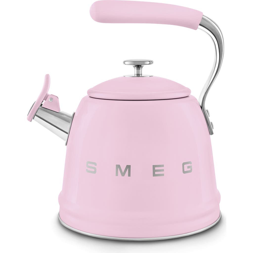 smeg Whistling Kettle in Pink at Nordstrom