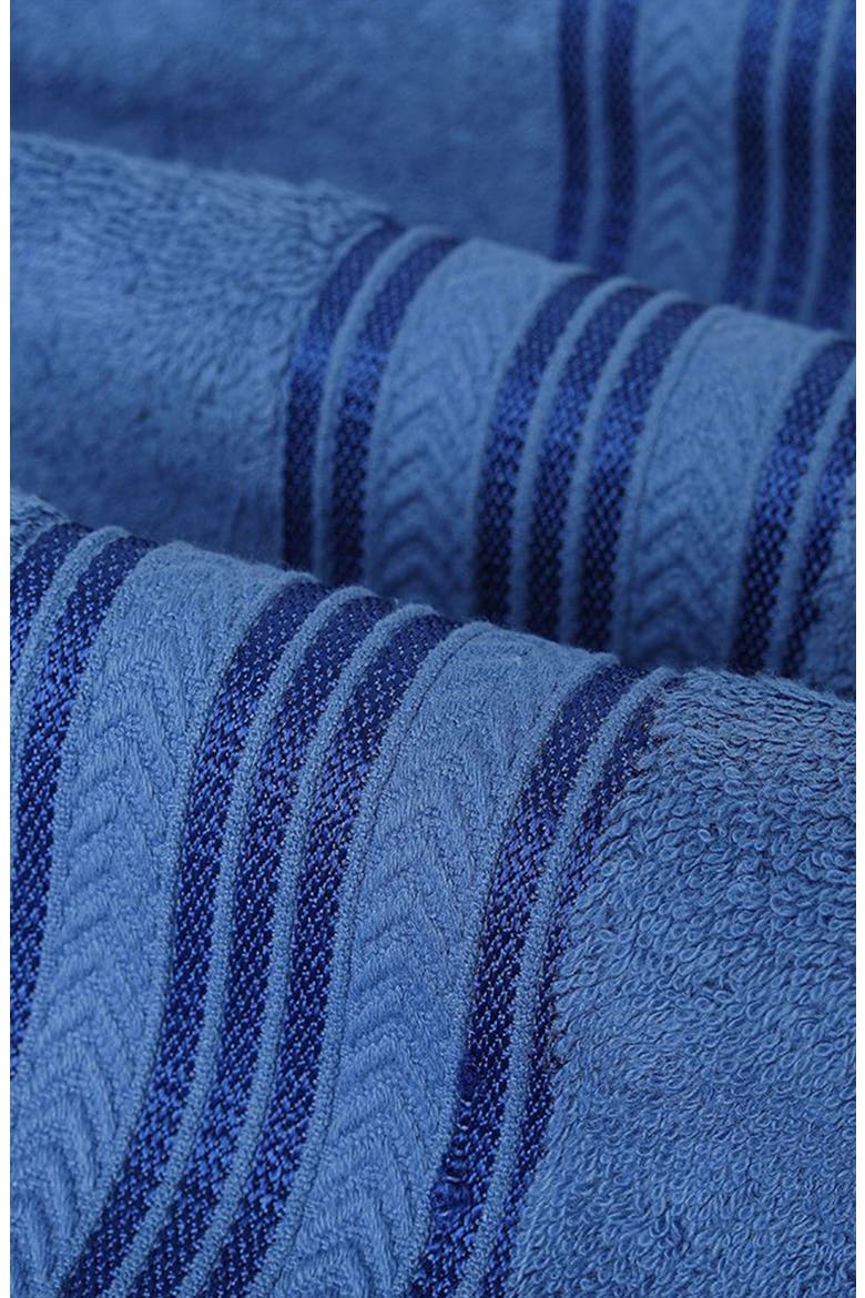 6-Piece Cotton Towel Set, Alternate, color, BLUE