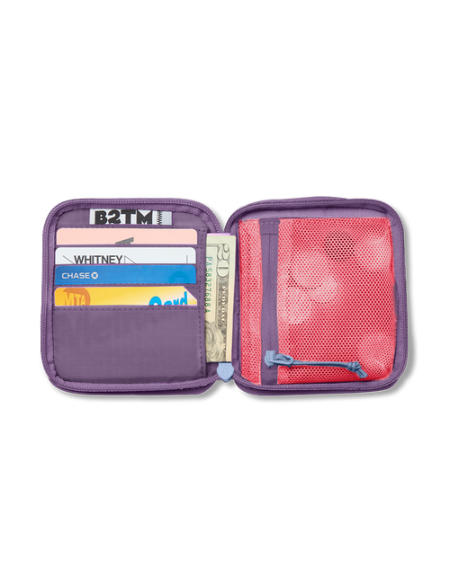 Baboon To The Moon Zip Wallet In Brown