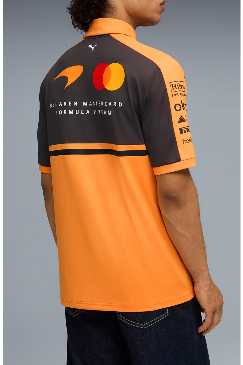 McLaren Graphic Logo Print Replica Regular Fit Polo, Alternate, color, PAPAYA