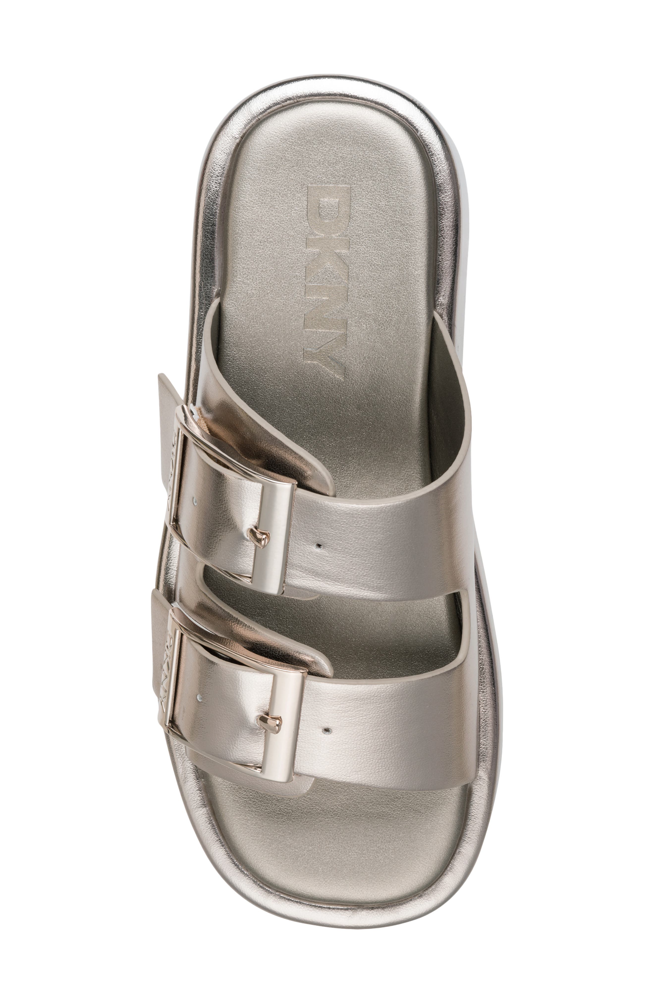 DKNY Leocadia Platform Slide, Alternate, color, Champagne