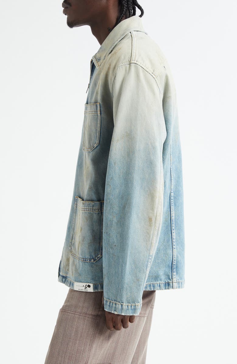 Golden Goose Journey Mackenzie Denim Work Jacket, Alternate, color, Light Blue