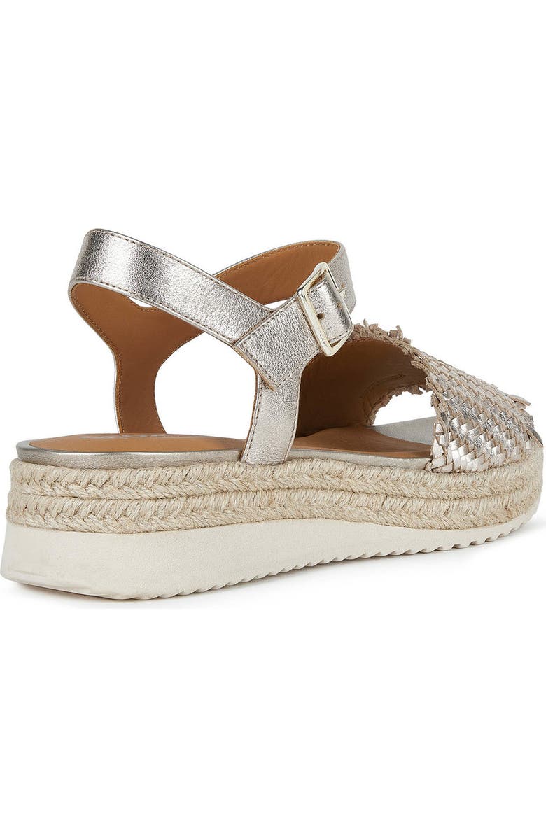 Geox Woven Ankle Strap Sandal, Alternate, color,