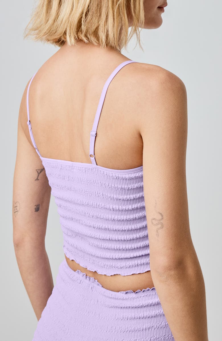 Florence by Mills Seersucker Crop Camisole, Alternate, color, Millie Lavender