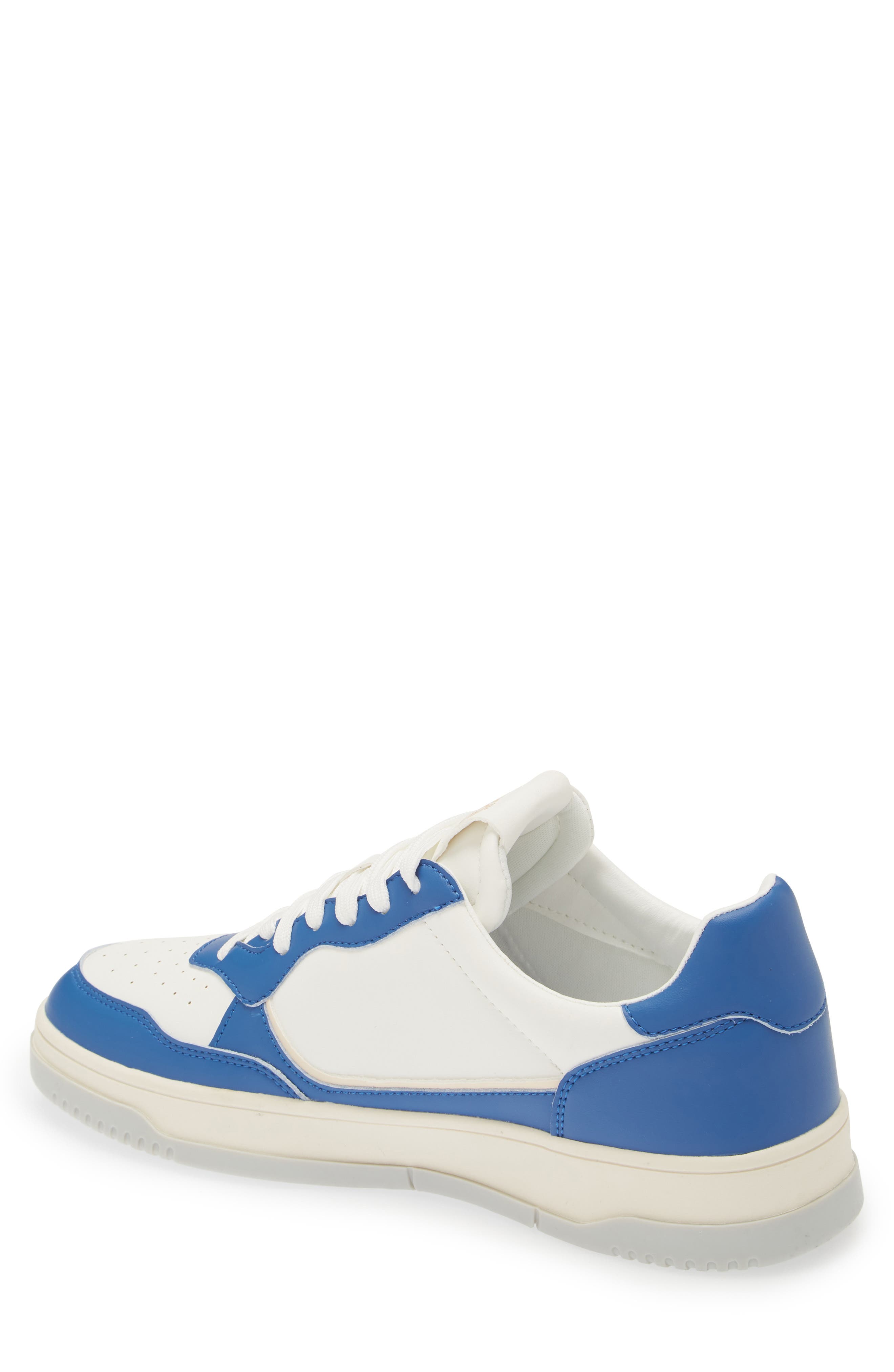 Roberto Cavalli Cavalli Class Two-Tone Perforated Low Top Sneaker, Alternate, color, White/ White