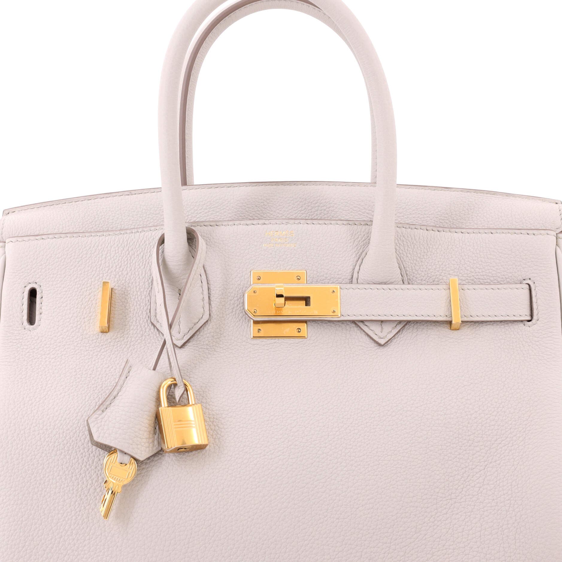 Pre-Owned Hermes Birkin Handbag Light Togo with Gold Hardware 30, Alternate, color, 