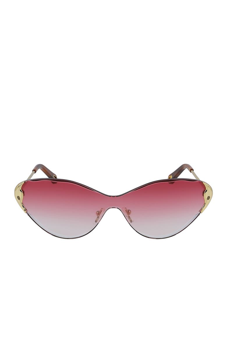Chloé Curtis 60mm Cat Eye Shield Sunglasses, Main, color,