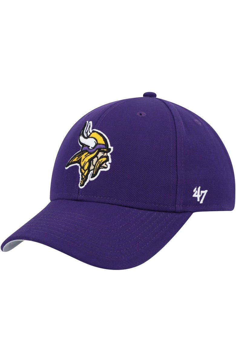'47 Men's '47 Purple Minnesota Vikings MVP Adjustable Hat, Main, color, Purple