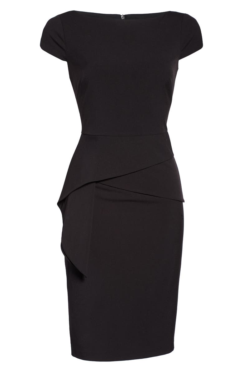 Vince Camuto Cap Sleeve Peplum Sheath Dress, Alternate, color,