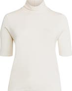 Lauren Ralph Lauren Elbow Sleeve Turtleneck Top