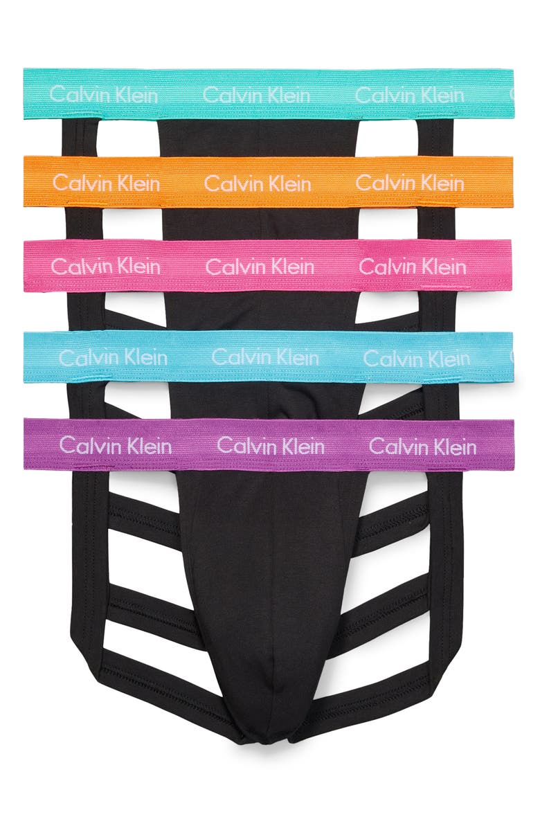 Calvin Klein Pride Pack of 5 Jock Straps, Main, color, 