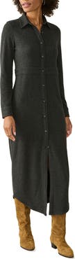 Faherty Legend Long Sleeve Shirtdress