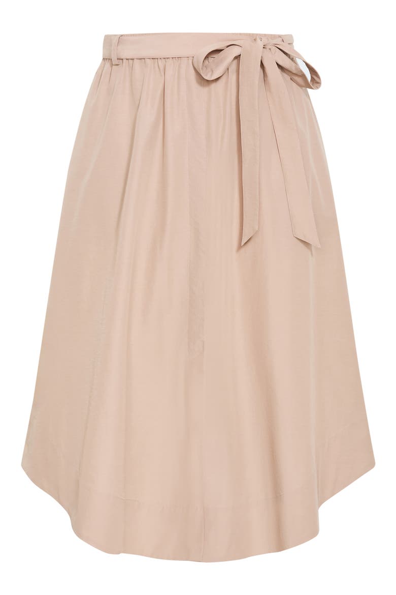 Ally Midi A-Line Skirt, Alternate, color, TAUPE