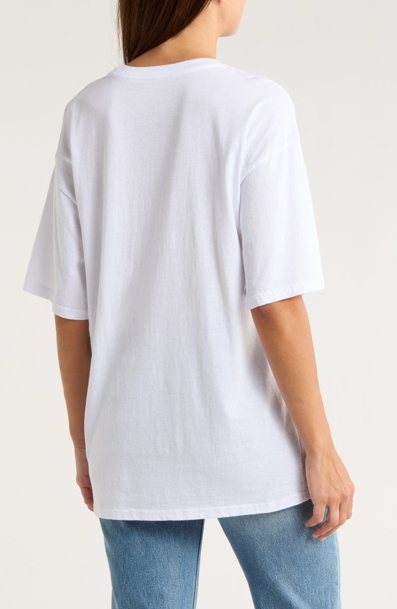 Hi Res Pink Cakes & Coffee Graphic T-Shirt, Alternate, color, Washed Bright White