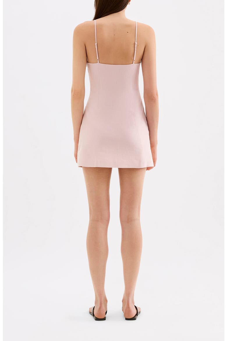 Talitha Linen Mini Dress, Alternate, color, Blush