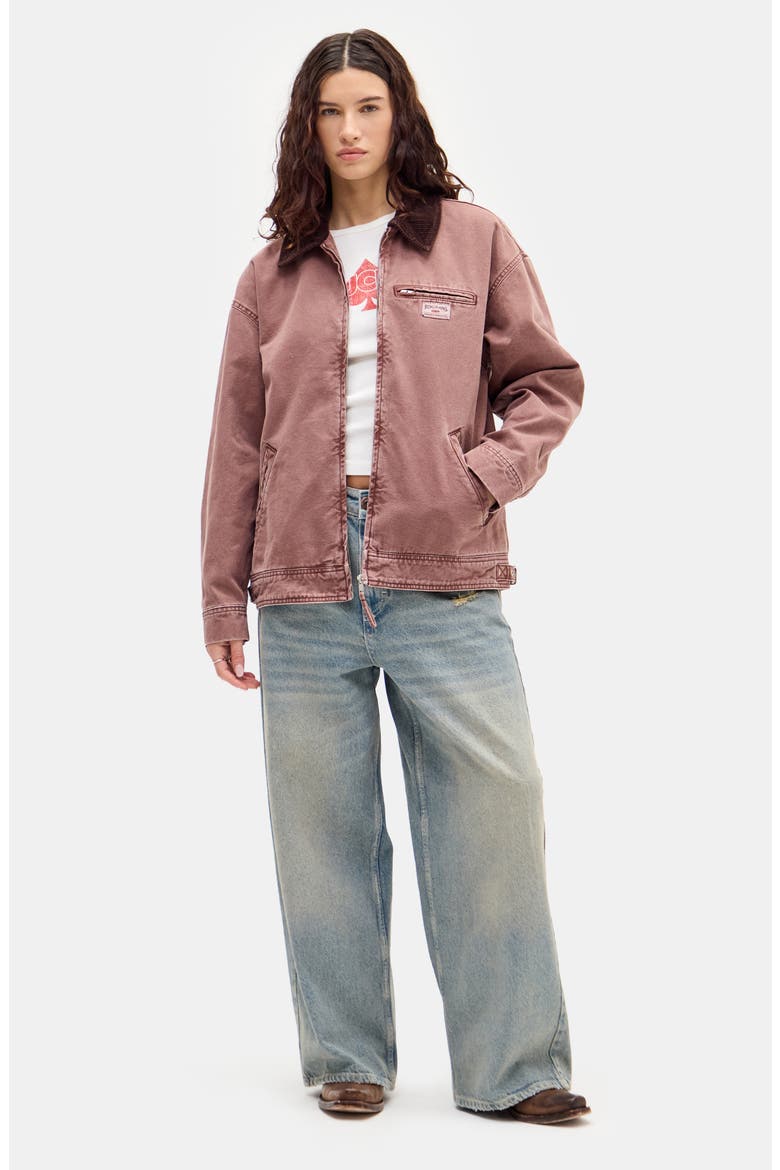 Luca Canvas Chore Jacket, Alternate, color, DUSTY PINK