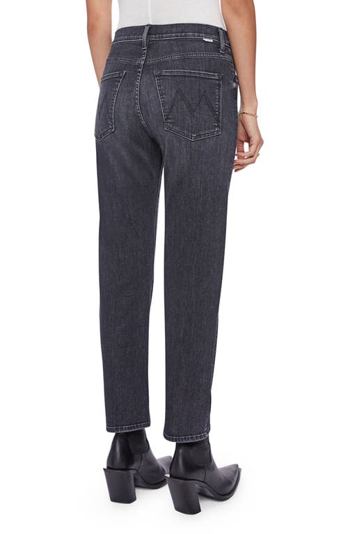Mother The Ditcher Ankle Straight Leg Jeans In Black