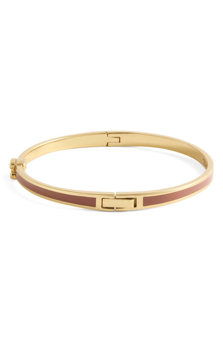 COACH Sculpted C Enamel Hinge Bangle, Main, color, 