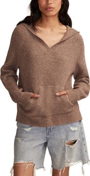 Lucky Brand Cloud Soft V-Neck Sweater Hoodie