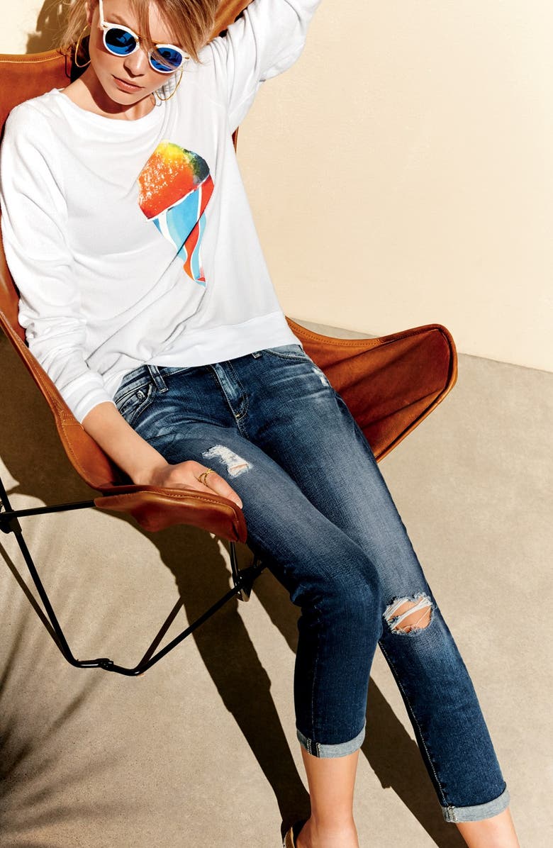 Wildfox 'Brain Freeze' Graphic Pullover, Alternate, color,