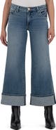 KUT from the Kloth Meg Cuffed Mid Rise Wide Leg Jeans