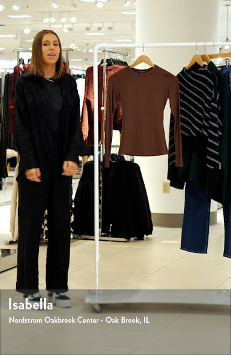 Crewneck Long Sleeve Top, sales video thumbnail