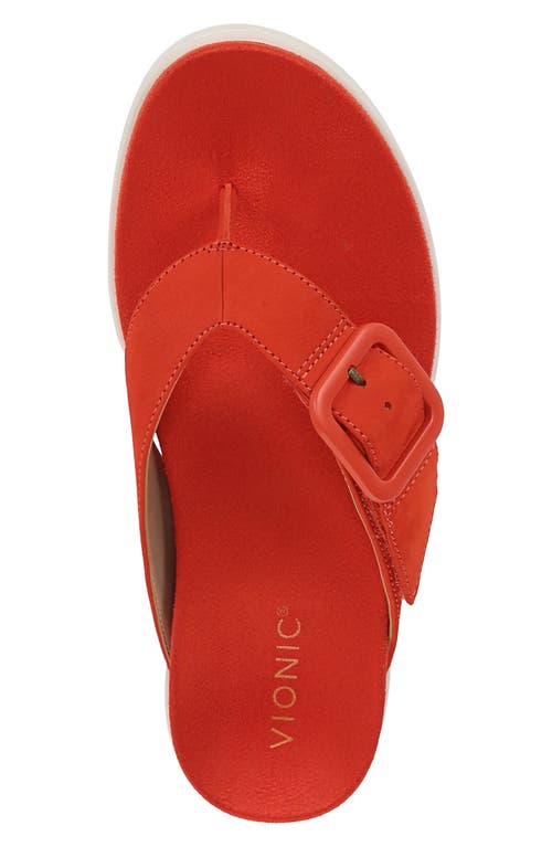 Vionic Uptown Marin Sandal In Red