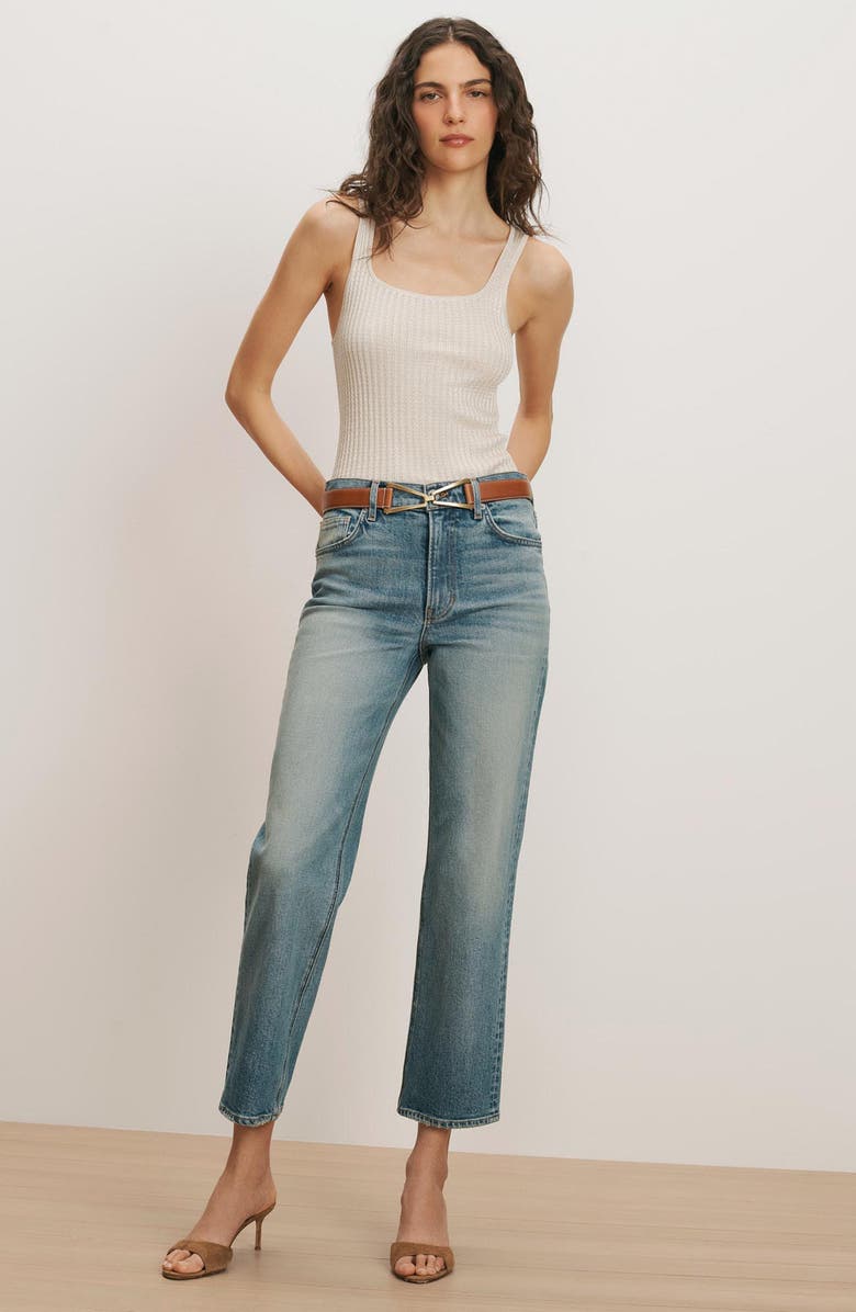 Veronica Beard Leah Straight Leg Jeans, Alternate, color, Jaw Drop