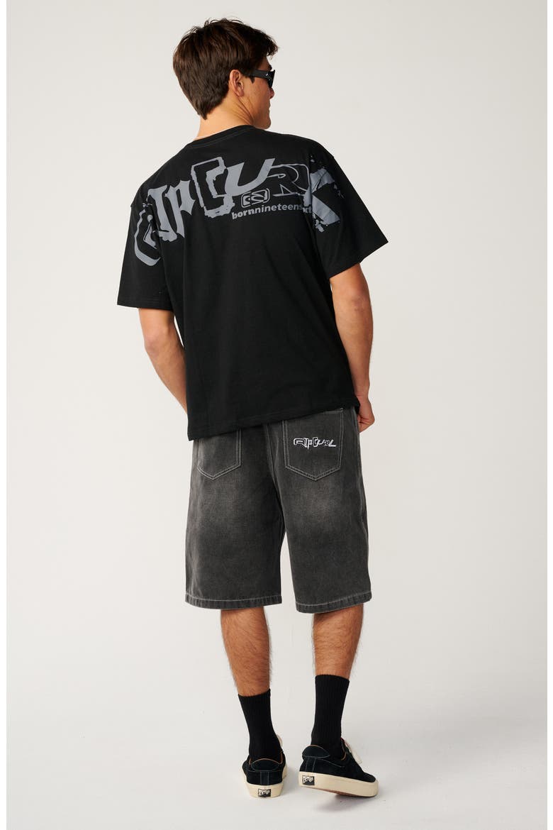 Archive Skull Cotton Graphic T-Shirt, Alternate, color, BLACK