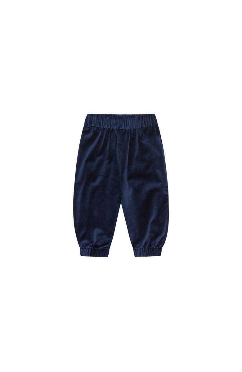 Vild House of Little Organic Cotton Velvet Trousers, Main, color, Navy