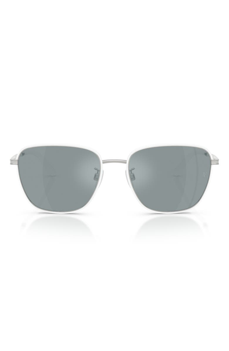 Oliver Peoples 57mm Roger Federer R-18 Polarized Square Sunglasses, Main, color, 