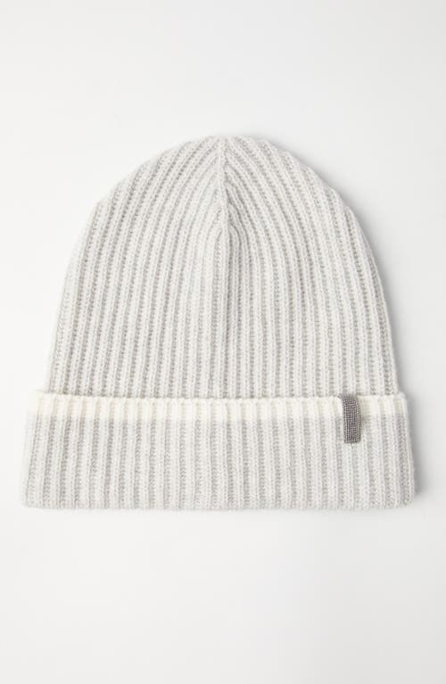 Brunello Cucinelli Knit Beanie In Fog