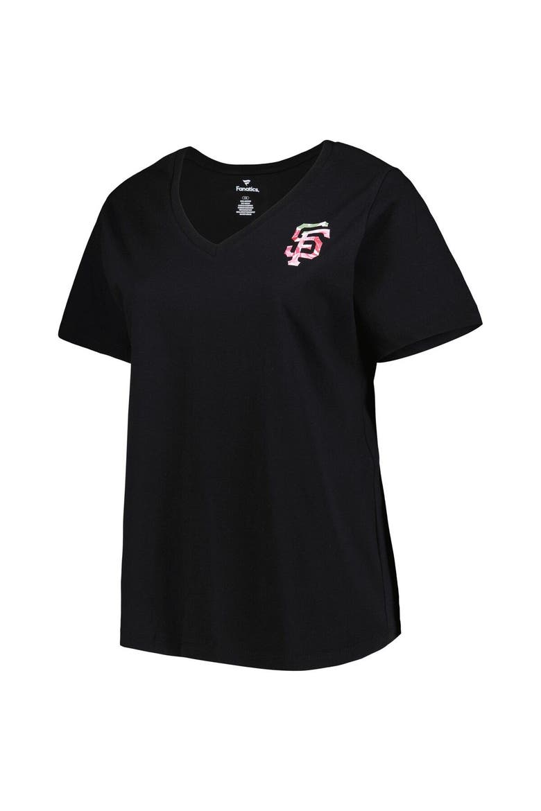 Women's Black San Francisco Giants Mother's Day Plus Size Best Mom Ever V-Neck T-Shirt, Alternate, color, Black