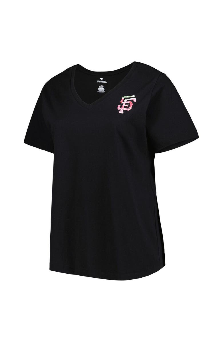 PROFILE Women's Black San Francisco Giants Mother's Day Plus Size Best Mom Ever V-Neck T-Shirt, Alternate, color, Black
